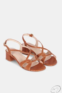 Mujer MICUIR Sandalias Tacón Midi-Ugga Caramelo 4Cm