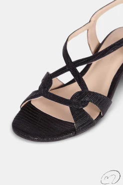 Mujer MICUIR Sandalias Tacón Midi-Ugga Negro 4Cm